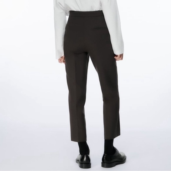 MINIMAL HIGH WAIST PANTS DARK MINK - Picture 2 of 4